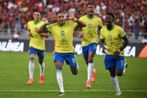 Raphinha bragte Brasilien foran med 0-1 mod Venezuela.