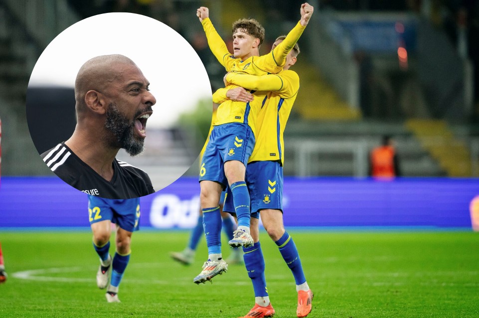 David Nielsen raser over tilladt Brøndby-mål mod FC Nordsjælland.