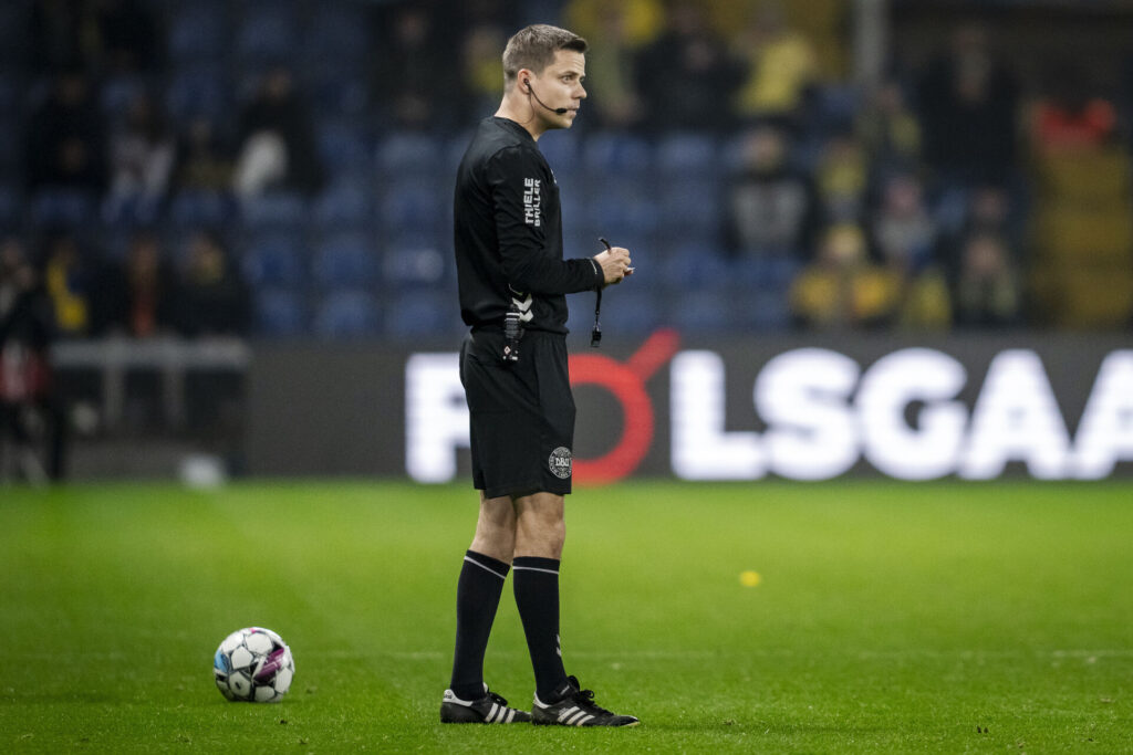 Lasse Graagaard under kampen mellem Brøndby og FC Nordsjælland.