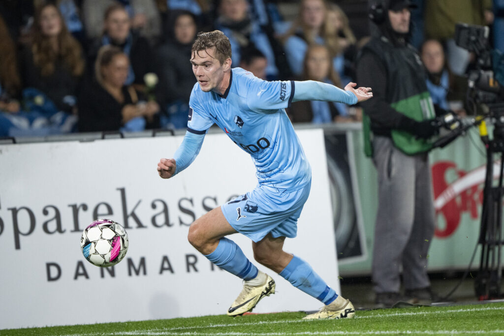 Randers FC's Mathias Greve i kamp.