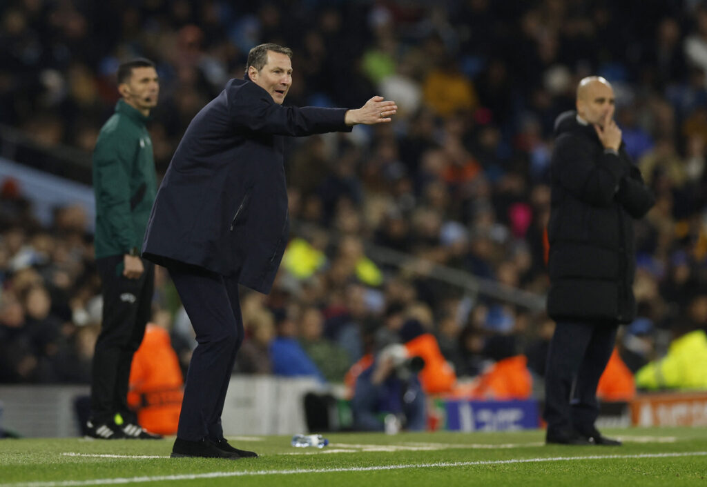 Brian Priske tog tirsdag aften et Champions League-point med sig hjem fra Manchester, da kampen mellem Manchester City og Feyenoord endte 3-3.