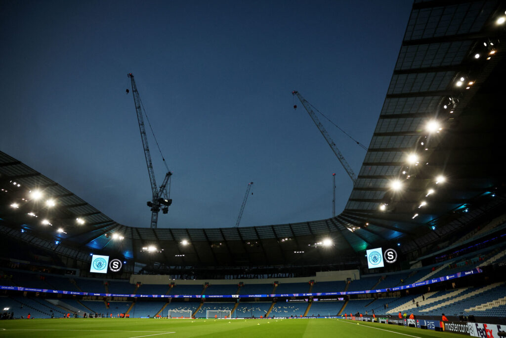 Etihad Stadium inden kamp