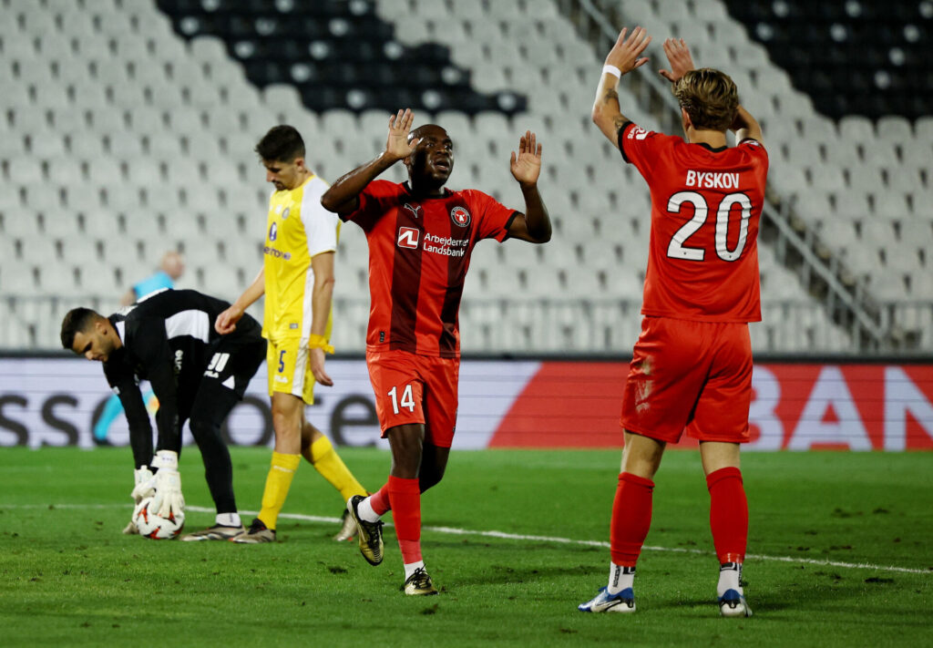 Edward Chilufya jubler over scoring.