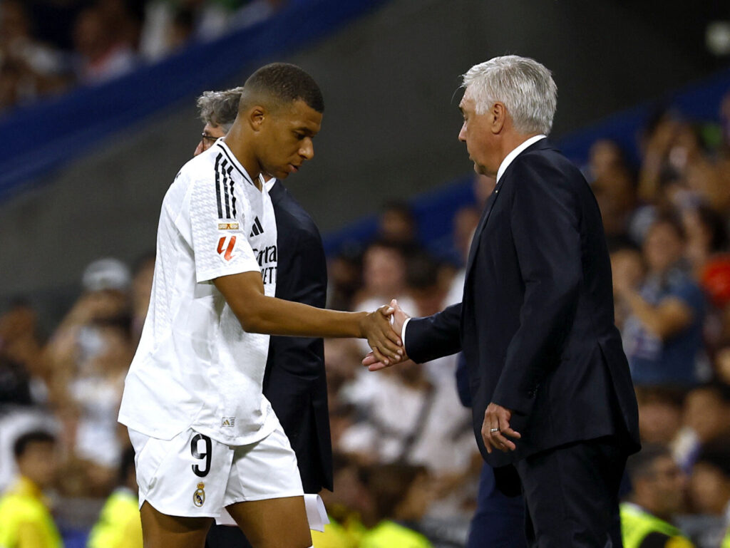 Carlo Ancelotti ville ikke gøre Kylian Mbappé til syndebuk, da Real Madrid onsdag tabte til Liverpool i Champions League.