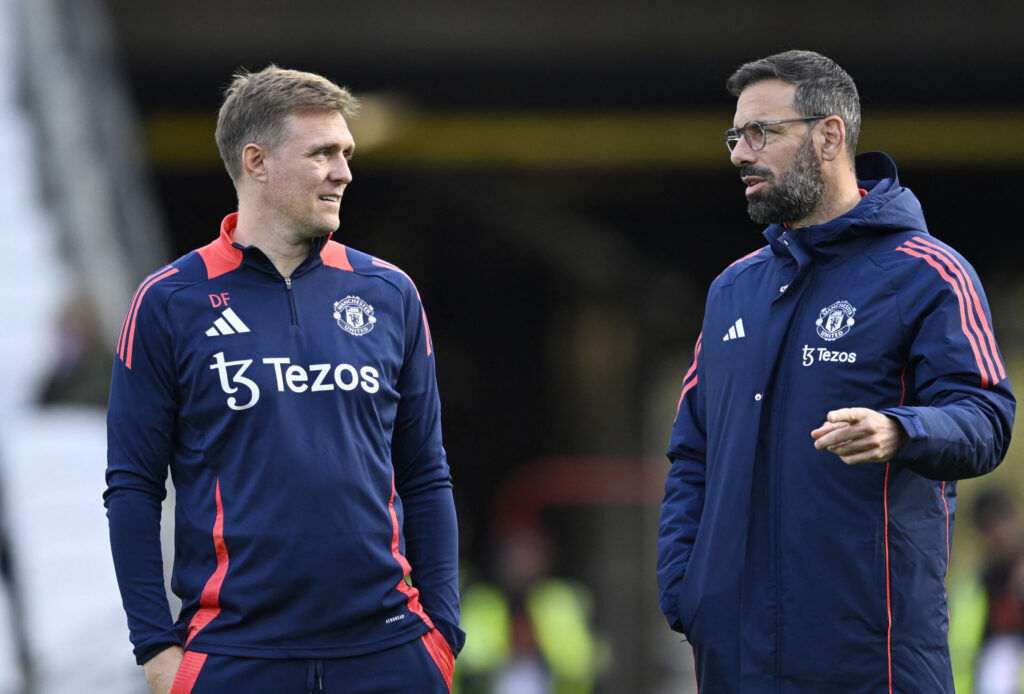 Darren Fletcher og Ruud van Nistelrooy.