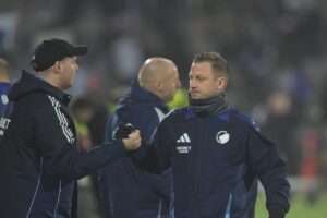 JAcob Neestrup efter 1-1 mod AGF i Superligaen.