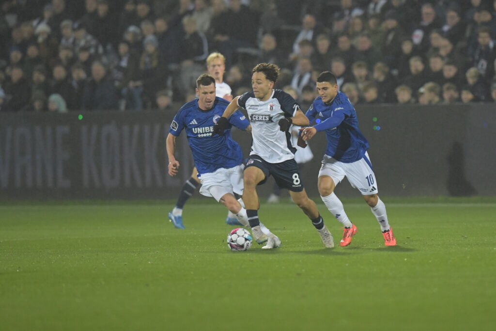 Superligakampen mellem AGF og FC København på Ceres Park i Aarhus søndag den 10. november 2024.