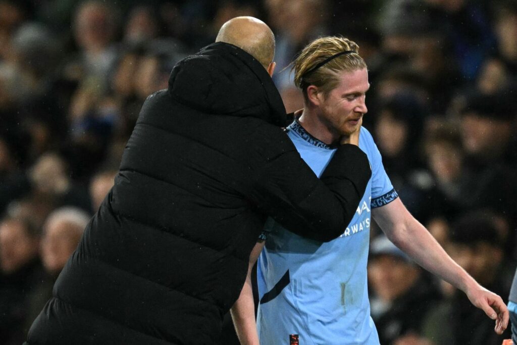 Pep Guardiola og Kevin De Bruyne