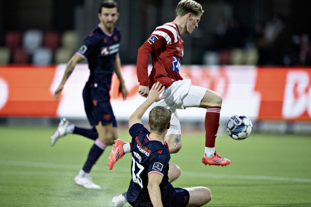 Silkeborgs Tonni Adamsen i DBU Pokalens 1. kvartfinale mellem Silkeborg IF og AaB på Jysk Park i Silkeborg, søndag den 8. december 2024.