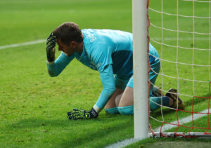 Patrick Drewes er blevet ramt af en lighter.