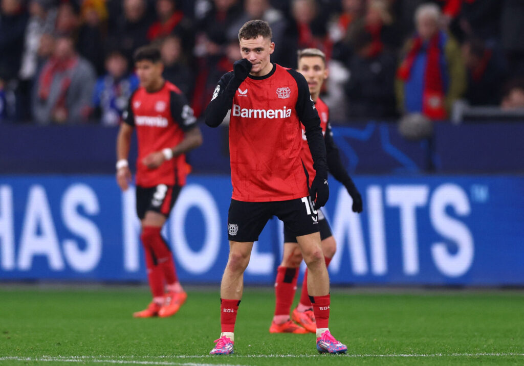 Florian Wirtz i kamp for Bayer Leverkusen.