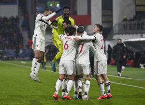 Manchester United-spillerne jubler