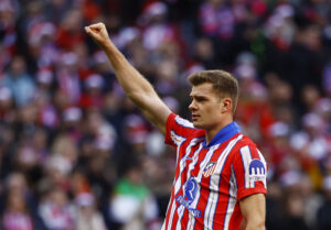Alexander Sørloth fejrer sin scoring for Atletico Madrid mod Getafe.
