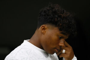 Endrick før kampen mellem Real Madrid og Osasuna