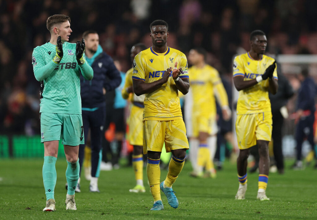 Marc Guehi efter Crystal Palace' kamp mod Bournemouth.