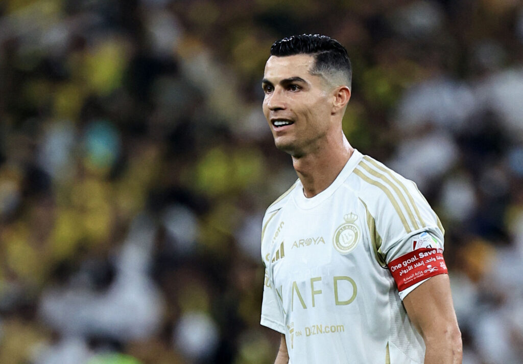 Cristiano Ronaldo under en kamp for Al-Nassr.