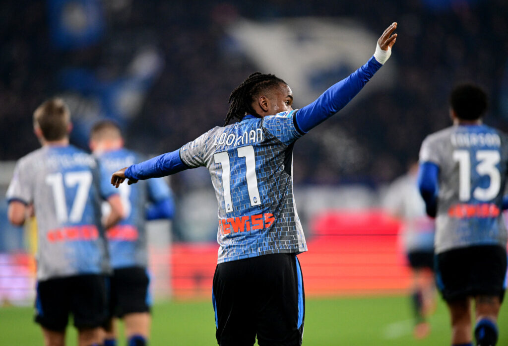 Ademola Lookman fejrer sit mål for Atalanta