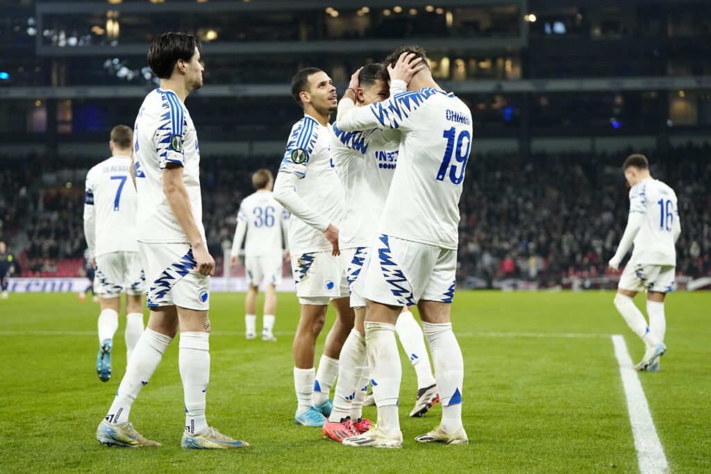 Amin Chiakha bragte F.C. København foran med 1-0 mod Hearts i Conference League.