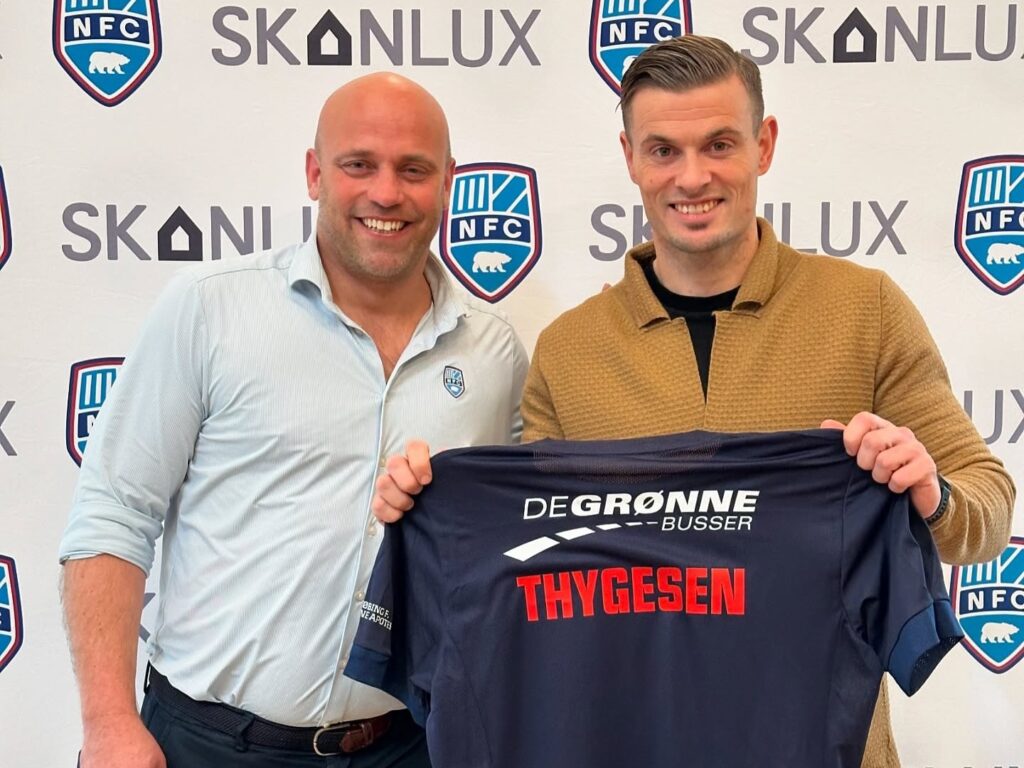 Mikkel Thygesen præsenteret i Nykøbing FC.