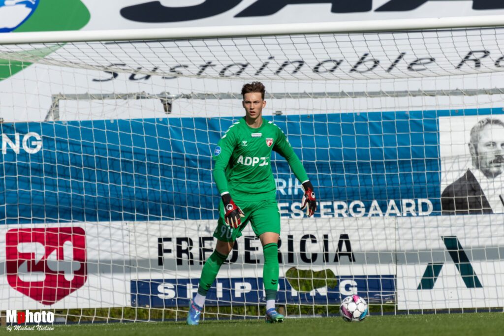 Valdemar Birksø i målet hos FC Fredericia.