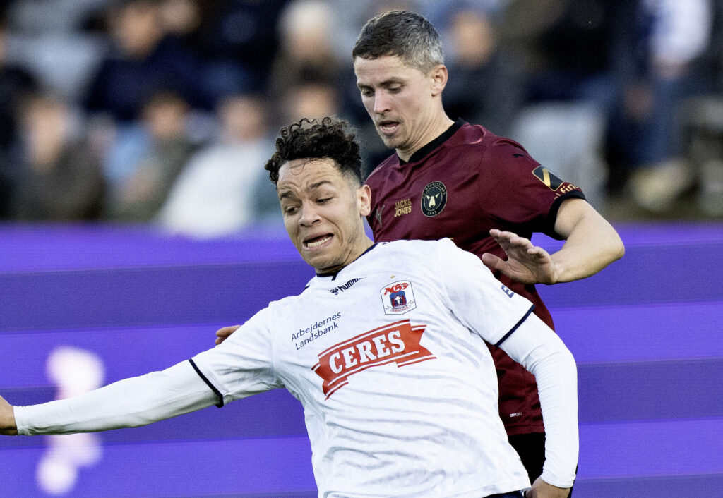 AGF's Mikael Andersson i 3F Superligakampen mellem AGF og FC Midtjylland på Ceres Park i Aarhus, søndag den 7. marts 2024