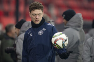 Andreas Skov Olsen under en landsholdssamling.