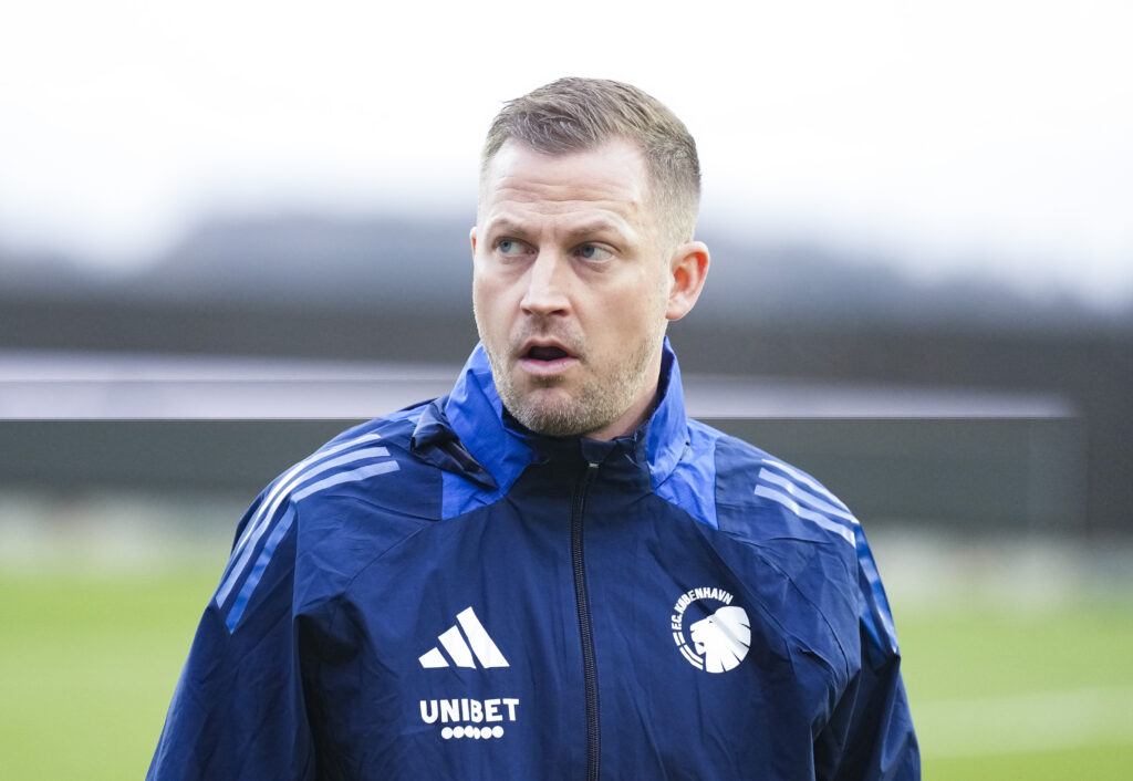 Jacob Neestrup (FCK Træner) da Kolding møder FC København i den første kvartfinale i DBU Pokalen i Kolding lørdag den 7. december 2024.. (Foto: Claus Fisker/Ritzau Scanpix)