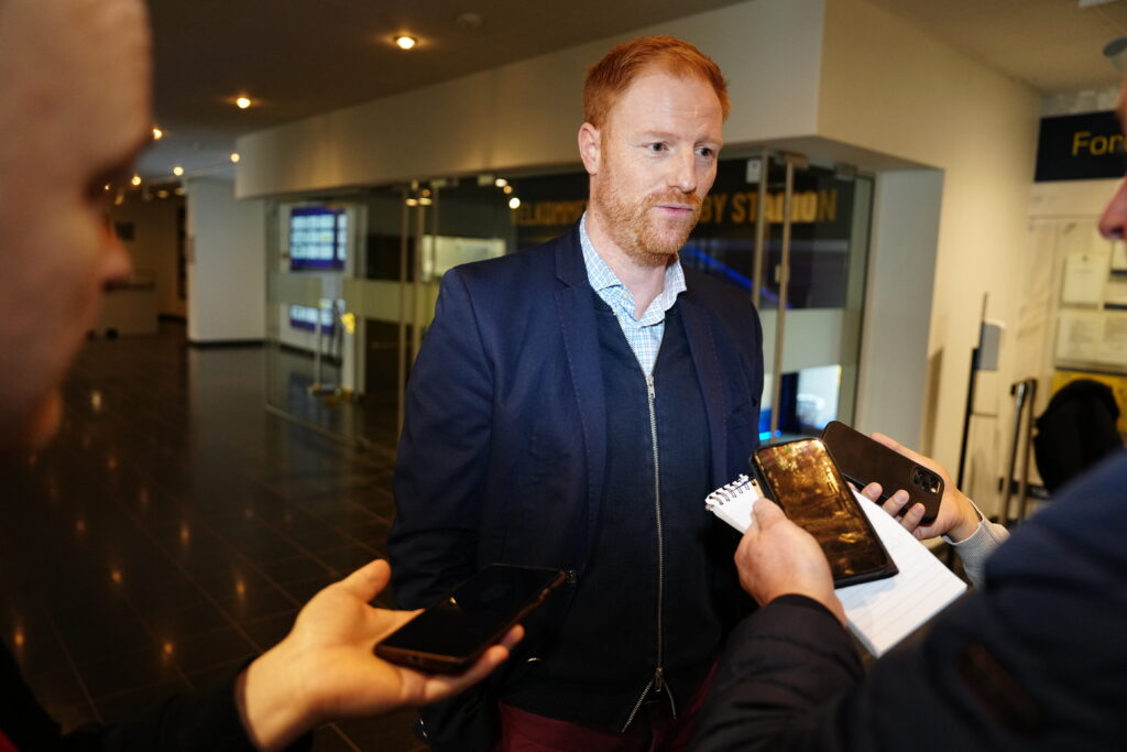 Pressemøde med Brøndby IFs sportsdirektør Benjamin Schmedes på Brøndby Stadion tirsdag den 7. januar 2025.