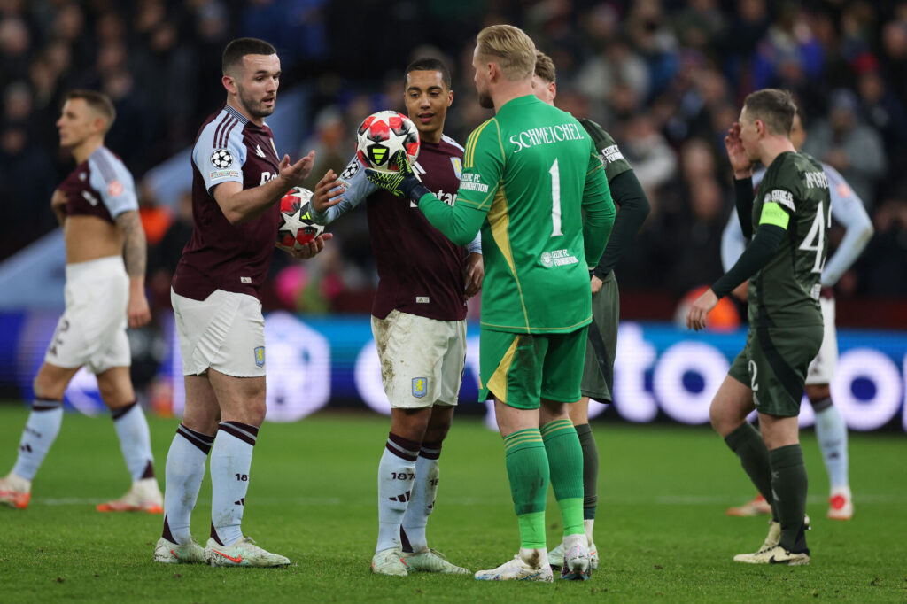 Schmeichel i sekunderne inden straffespark.