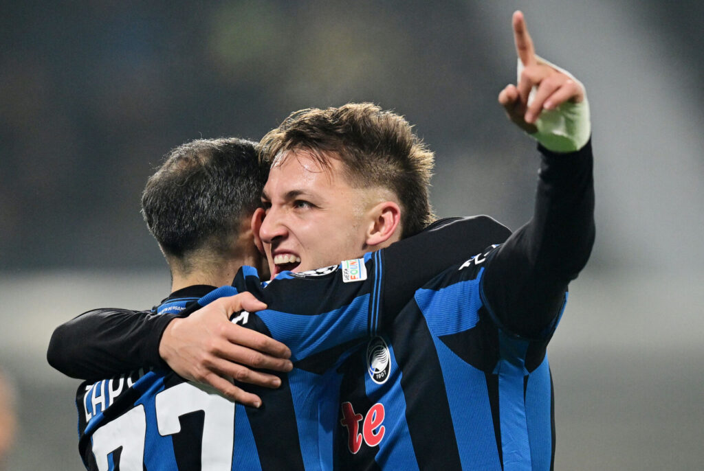 Mateo Retegui fejrer en scoring for Atalanta.