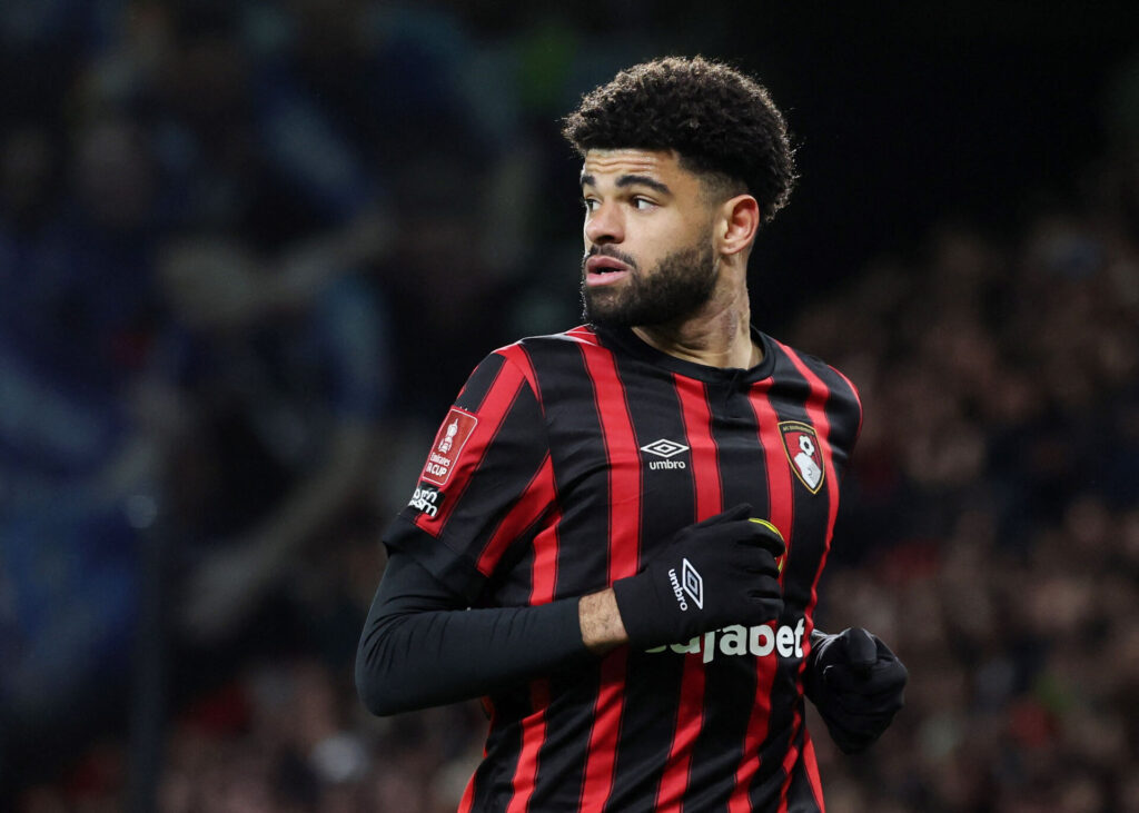 Philip Billing i kamp for Bournemouth.