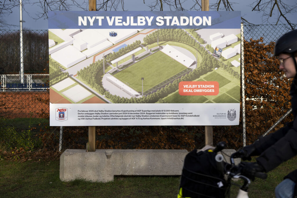 Vejlby Stadion tavle