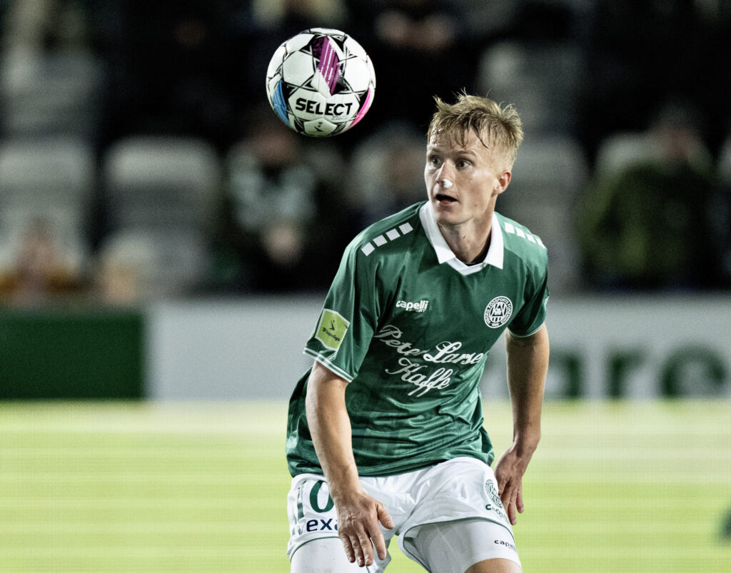 Viborgs Isak Steiner Jensen i superligakampen mellem Viborg FF og Sønderjyske på Energi Viborg Arena, søndag den 27. oktober 2024.