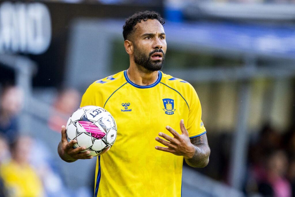 Sean Klaiber under en kamp for Brøndby IF.