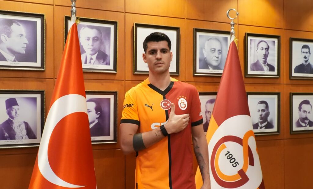 Galatasaray præsenterer Alvaro Morata.