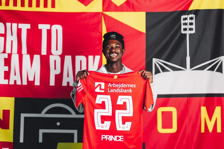 Prince Amoako Junior får nummer 22 i FC Nordsjælland.