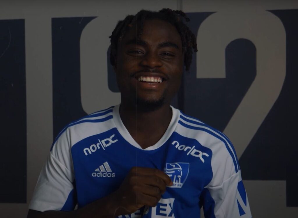 Willy Kumado præsenteres i Lyngby Boldklub.