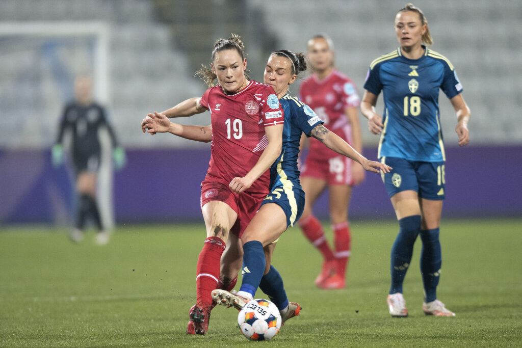 Kamp mellem Danmark og Sverige i Nations League.