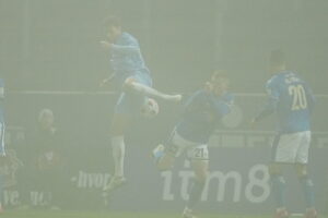 Randers og Lyngby i tågen.