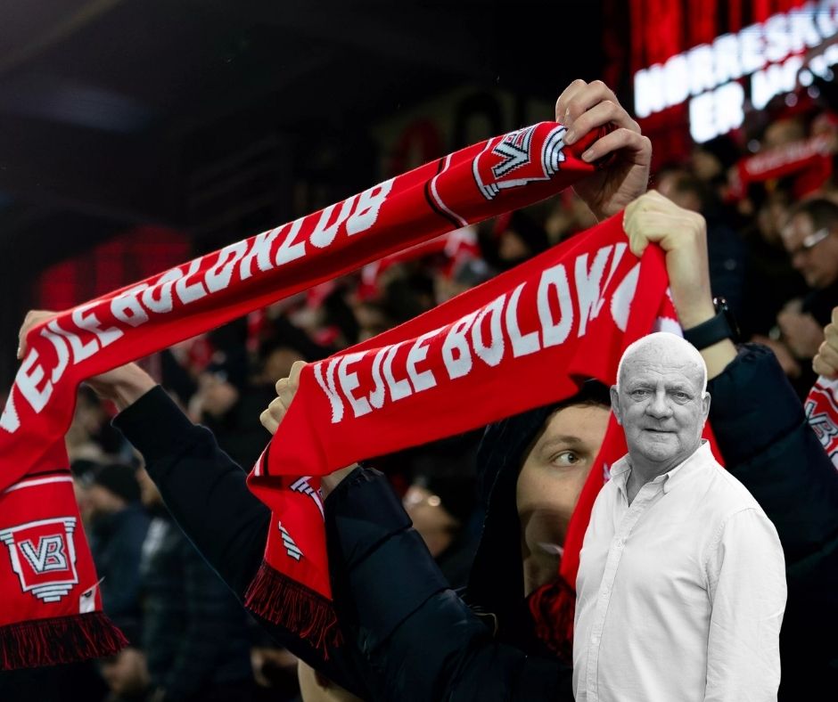 Vejle fans på stadion til Superliga-kampen imod AGF.