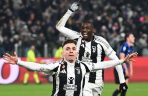 Der jubles over Juventus' sejrsmål mod Inter.