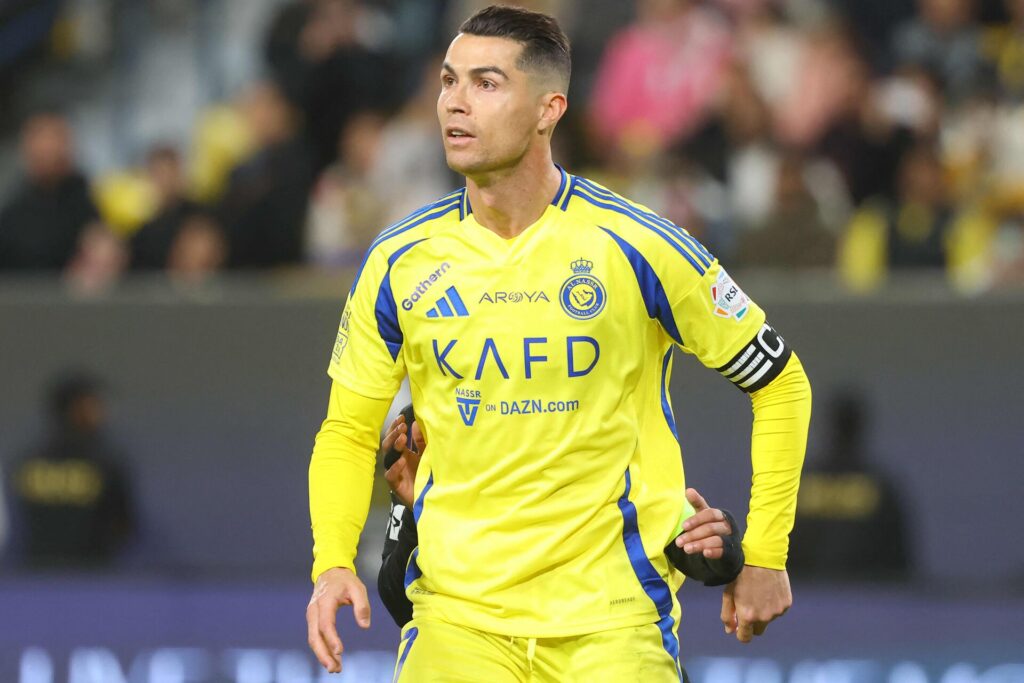 Cristiano Ronaldo under en kamp for Al-Nassr.