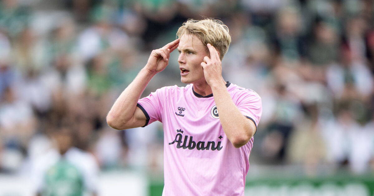 Udlandsdansker ramt: Ved ikke rigtigt, hvad det er OBs Max Fenger reagerer under superligakampen mellem Viborg FF og OB på Energi Viborg Arena lørdag den 25. maj 2024.