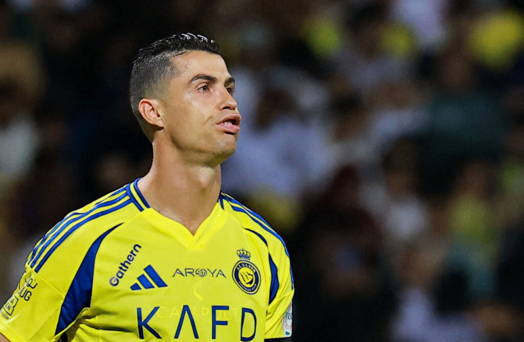 Cristiano Ronaldo under en kamp for Al-Nassr.