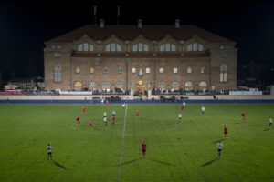 Østerbro Stadion fra tribunen.