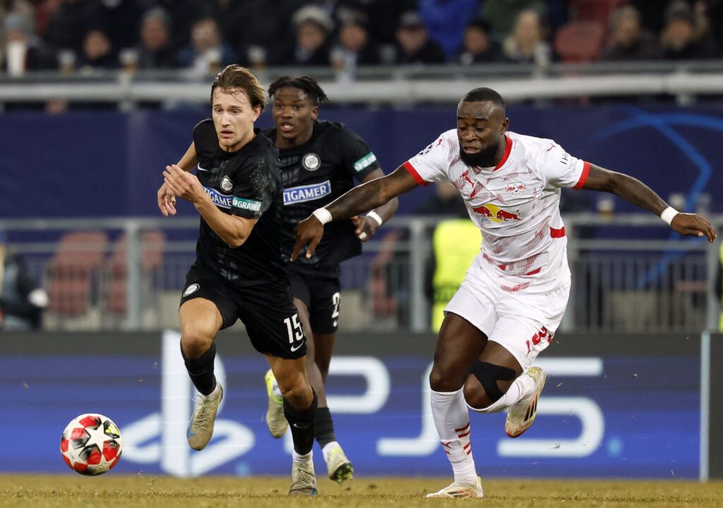 William Bøving i duel for Sturm Graz