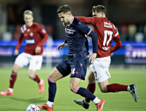 Andreas Bruus i pokalturneringens kvartfinale mod Silkeborg.