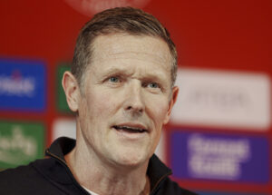 Fodbolddirektør Peter Møller under udtagelsen af Kvindelandsholdets trup til de to Nations League-kampe mod Sverige og Italien hos DBU i Brøndby mandag den 10. februar 2025.