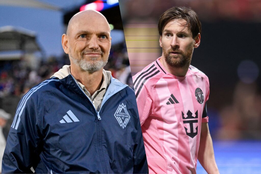 Jesper Sørensen og Lionel Messi i en kollage.