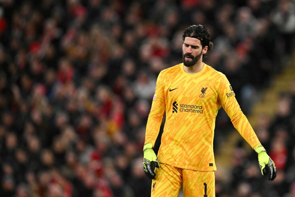 Alisson Becker under Liverpools kamp mod PSG.